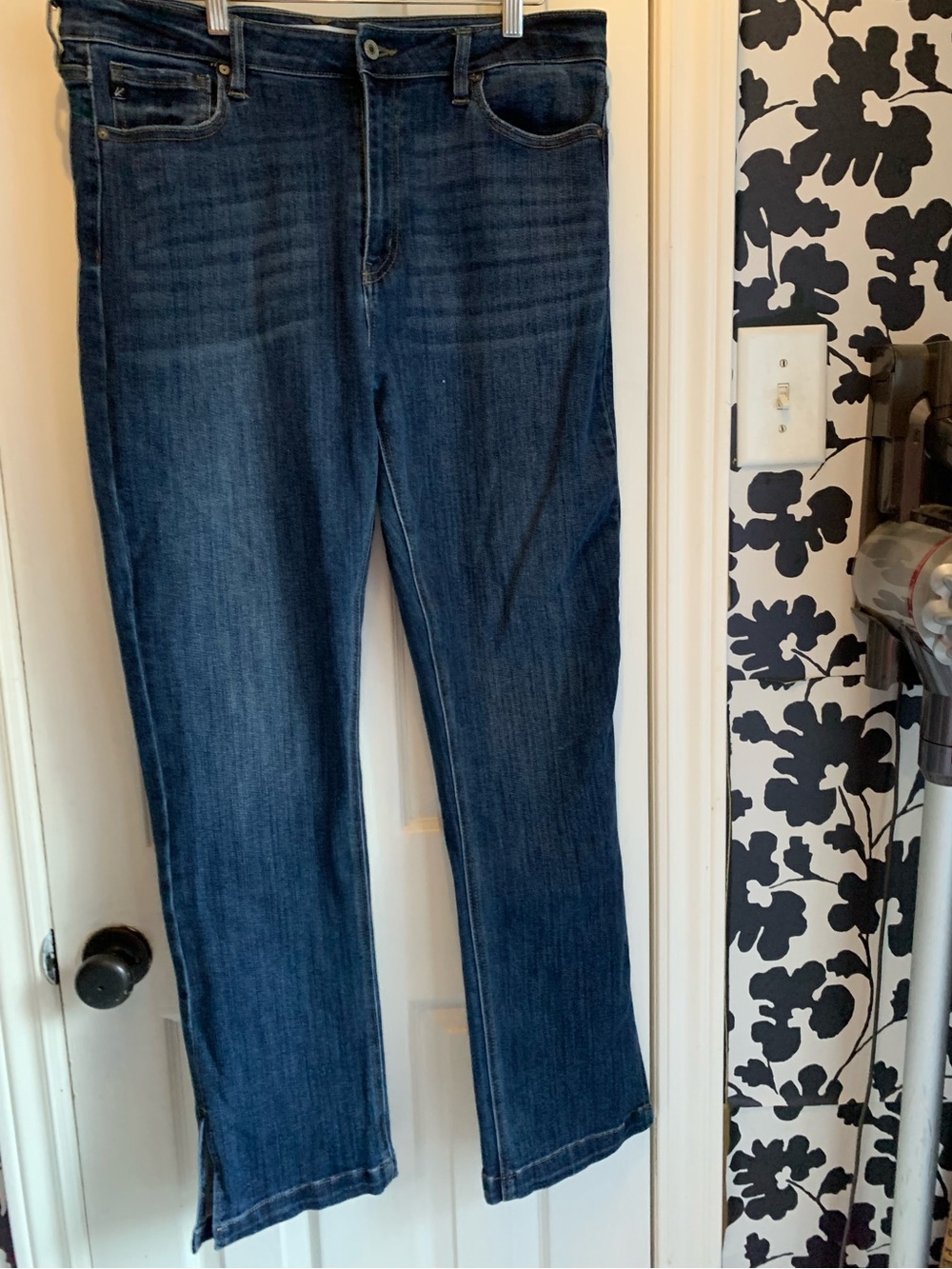 KanCan Dark Blue Straight Leg Women's Jeans comfy everyday essentials